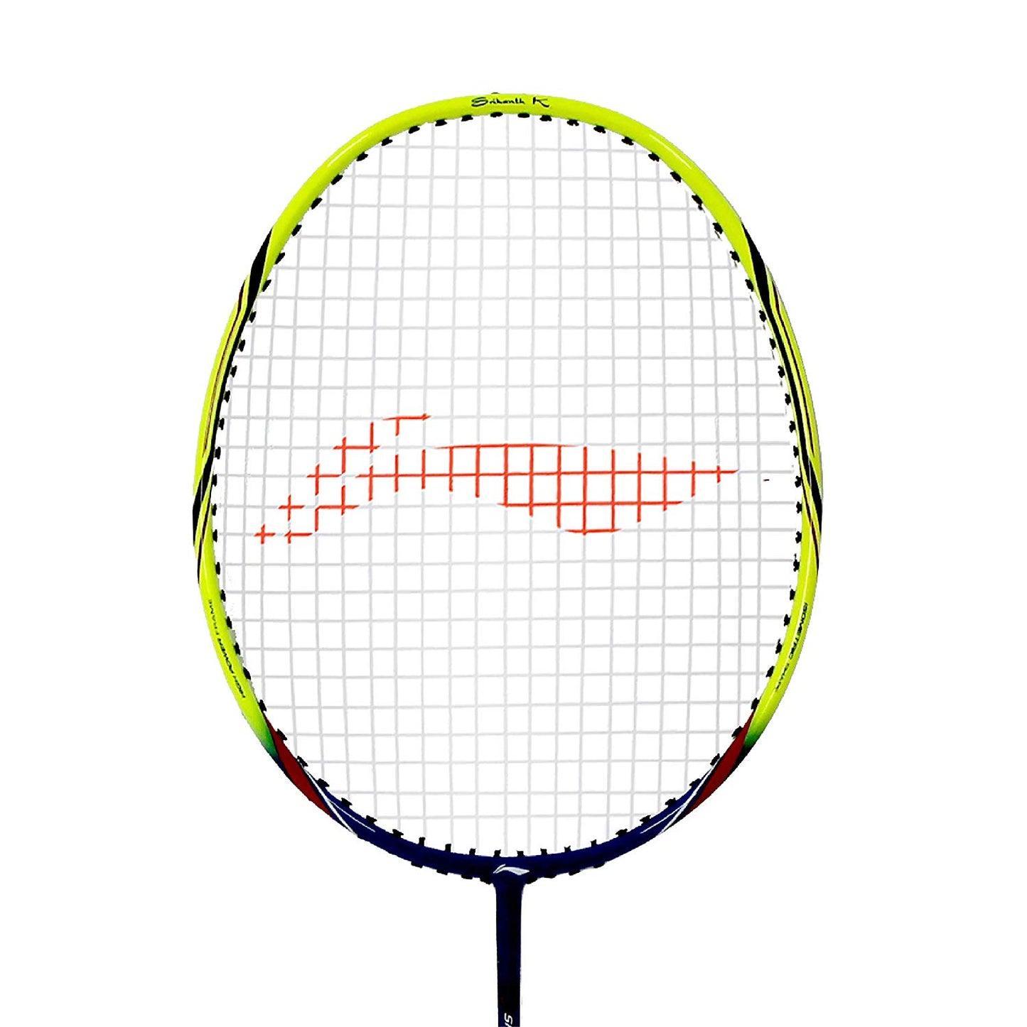 Li-Ning SK Junior 77 (Strung) Badminton Racquets with Free Head Cover Blend - Navy/Lime - Best Price online Prokicksports.com
