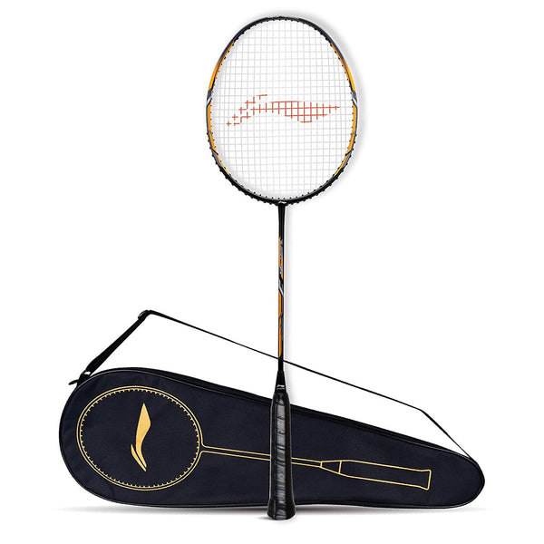Li-Ning Turbo 99 Carbon Fibre Racket With Free Full Cover Black/Gold