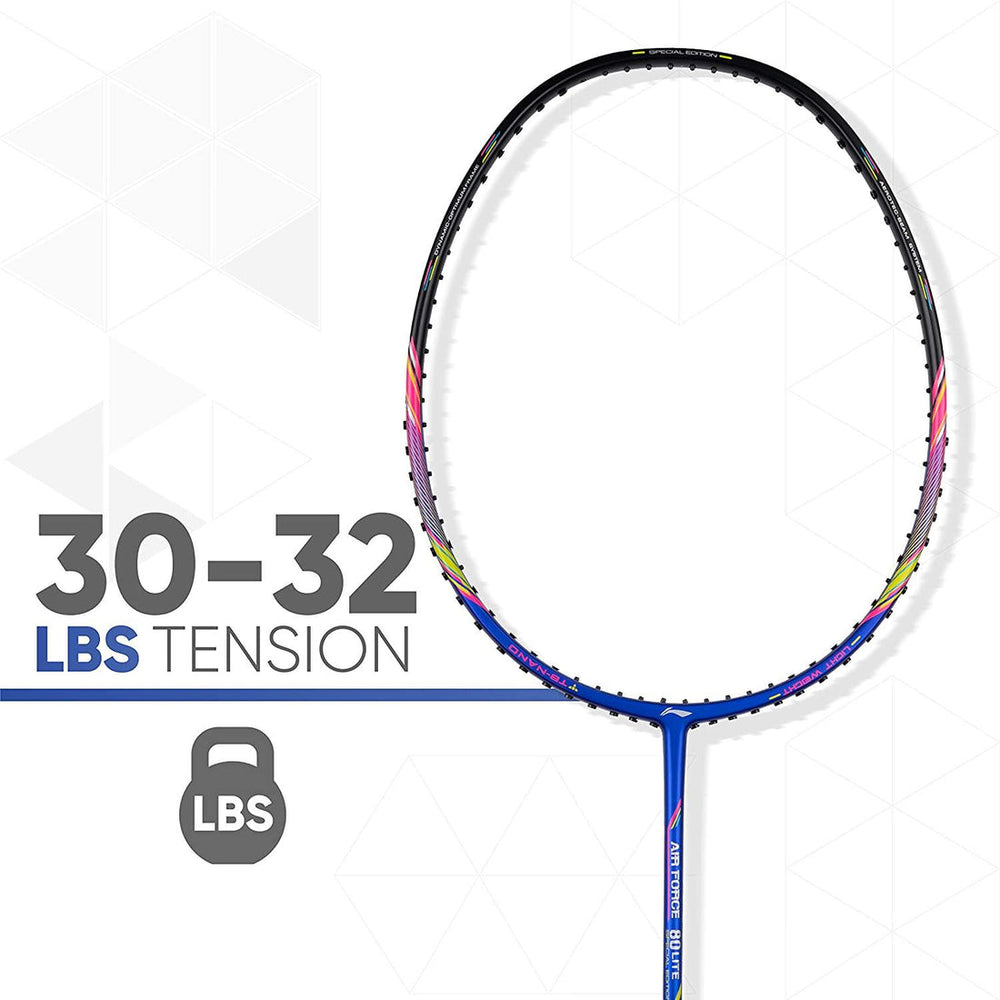 Li-Ning Air Force 80 Lite Carbon Fibre Badminton Racket - Best Price online Prokicksports.com