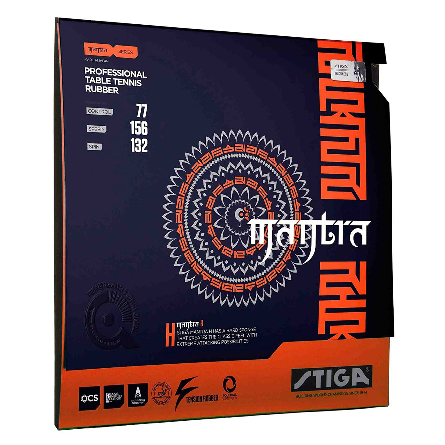 Stiga 32154 Mantra H Professional Table Tennis Rubber - Red - Best Price online Prokicksports.com
