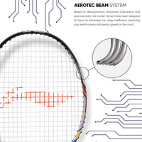 Li-Ning Turbo 99 Carbon Fibre Racket With Free Full Cover Blue/Black - Best Price online Prokicksports.com
