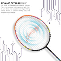 Li-Ning Turbo 99 Carbon Fibre Racket With Free Full Cover Black/Orange - Best Price online Prokicksports.com