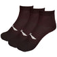 Li-Ning Cotton Men's Sports Socks, Quarter length, Pack of 3, Black - Best Price online Prokicksports.com