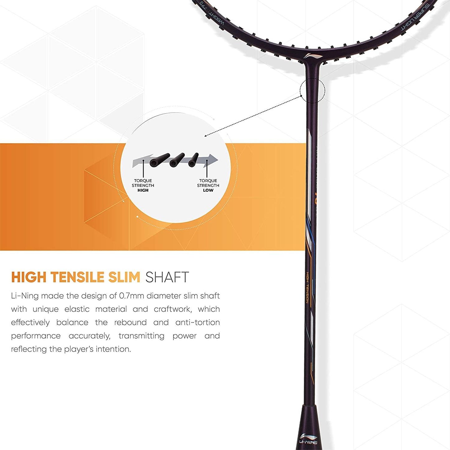 Li-Ning Air Force G2 Carbon Fibre Badminton Racket - 79 Grams - Best Price online Prokicksports.com