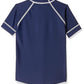Speedo Boys Swimwear Short Sleeve Suntop (8PSB01S011_Navy / White) - Best Price online Prokicksports.com