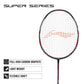 Li-Ning Super Series 2020 - (Strung) Graphite Badminton Racquet - Black/Orange - Best Price online Prokicksports.com