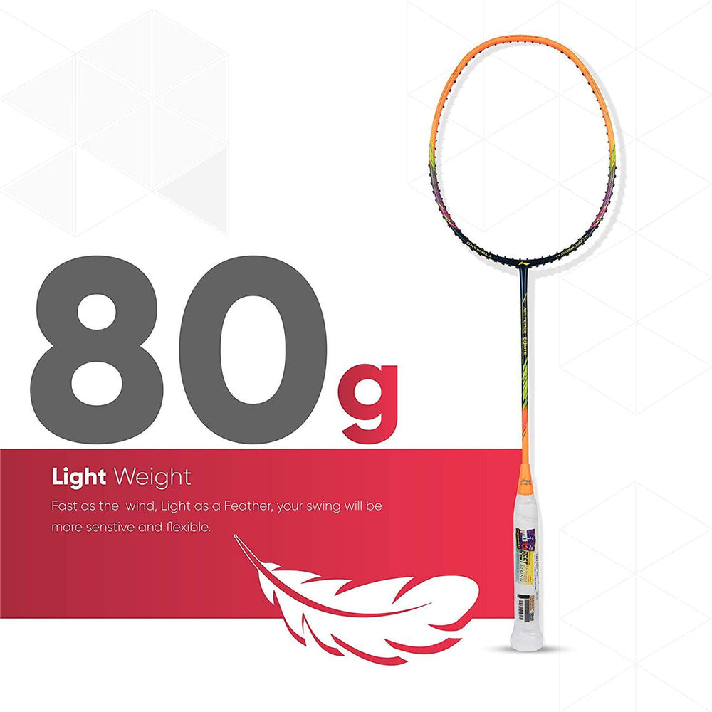 Li-Ning Air Force 80 Lite Carbon Fibre Badminton Racket - Best Price online Prokicksports.com