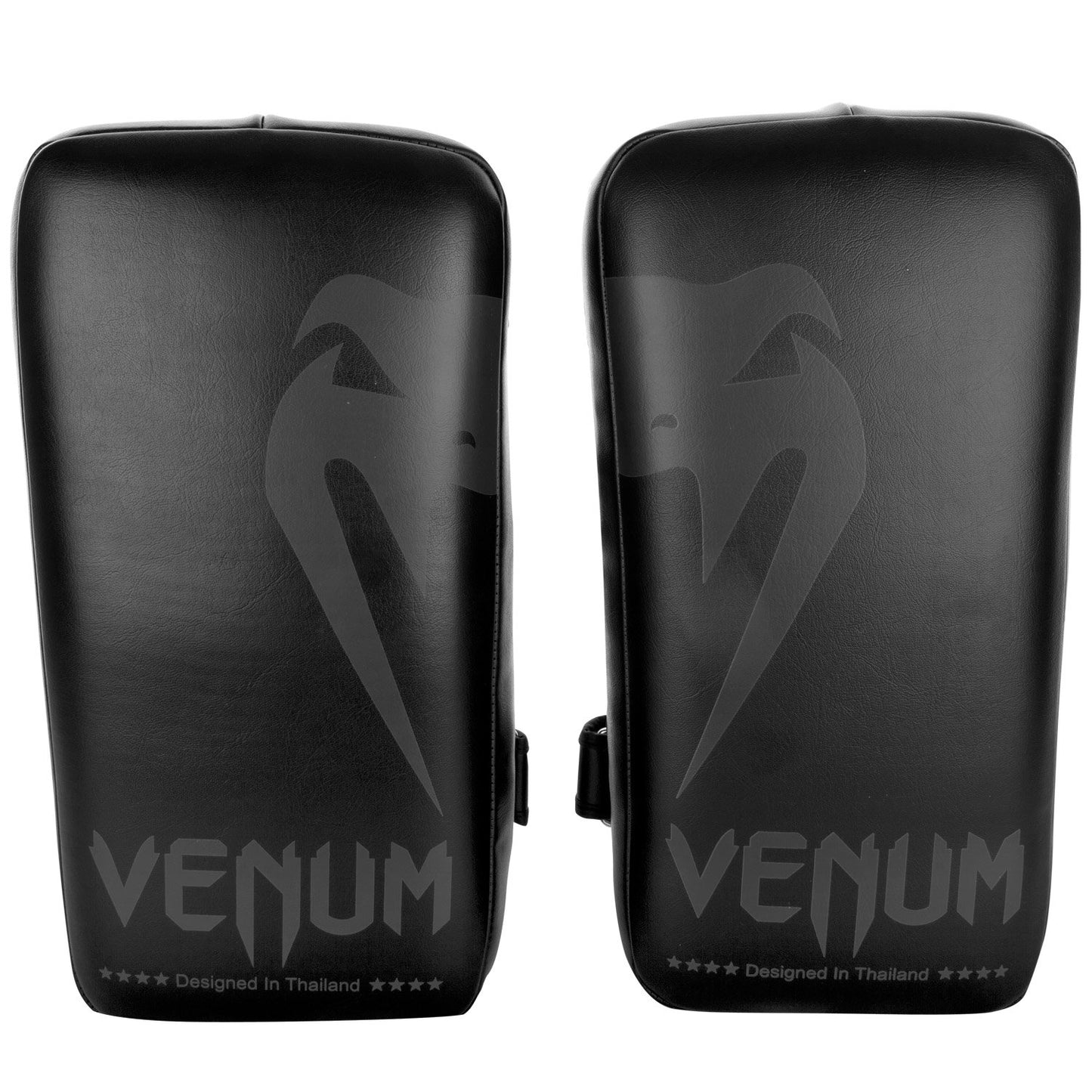 Venum Giant Kick Pads (Pair) - Black/Black - Best Price online Prokicksports.com