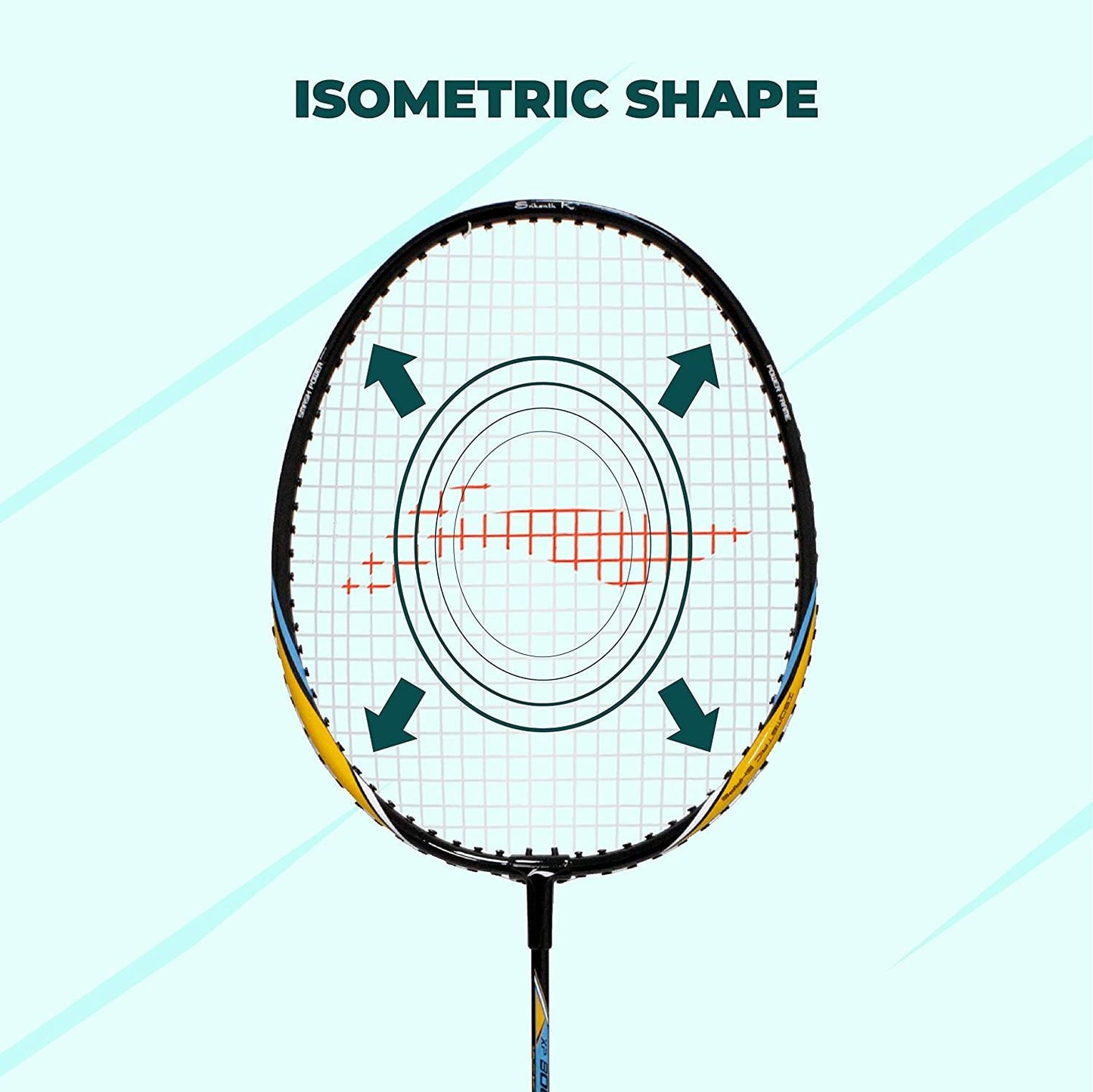 Li-Ning XP 800 Junior Badminton Racquet for Age 4 Yrs to 10 Yrs - Black/Orange (Half Cover) - Best Price online Prokicksports.com