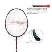 Li-Ning Super Series 2020 - (Strung) Graphite Badminton Racquet - Black/Orange - Best Price online Prokicksports.com