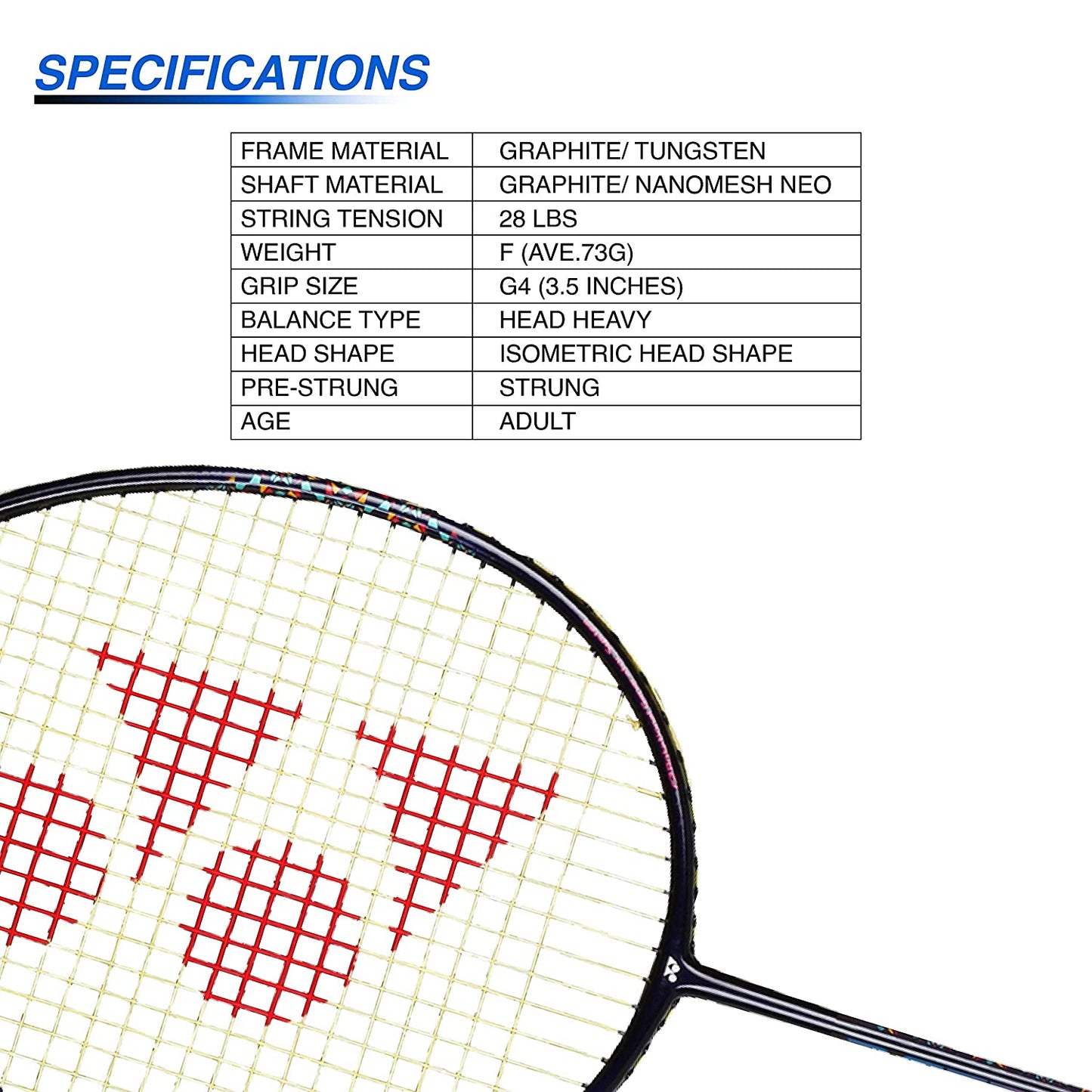 Yonex Astrox Smash G4 Strung Badminton Racquet, Navy/Blue - Best Price online Prokicksports.com