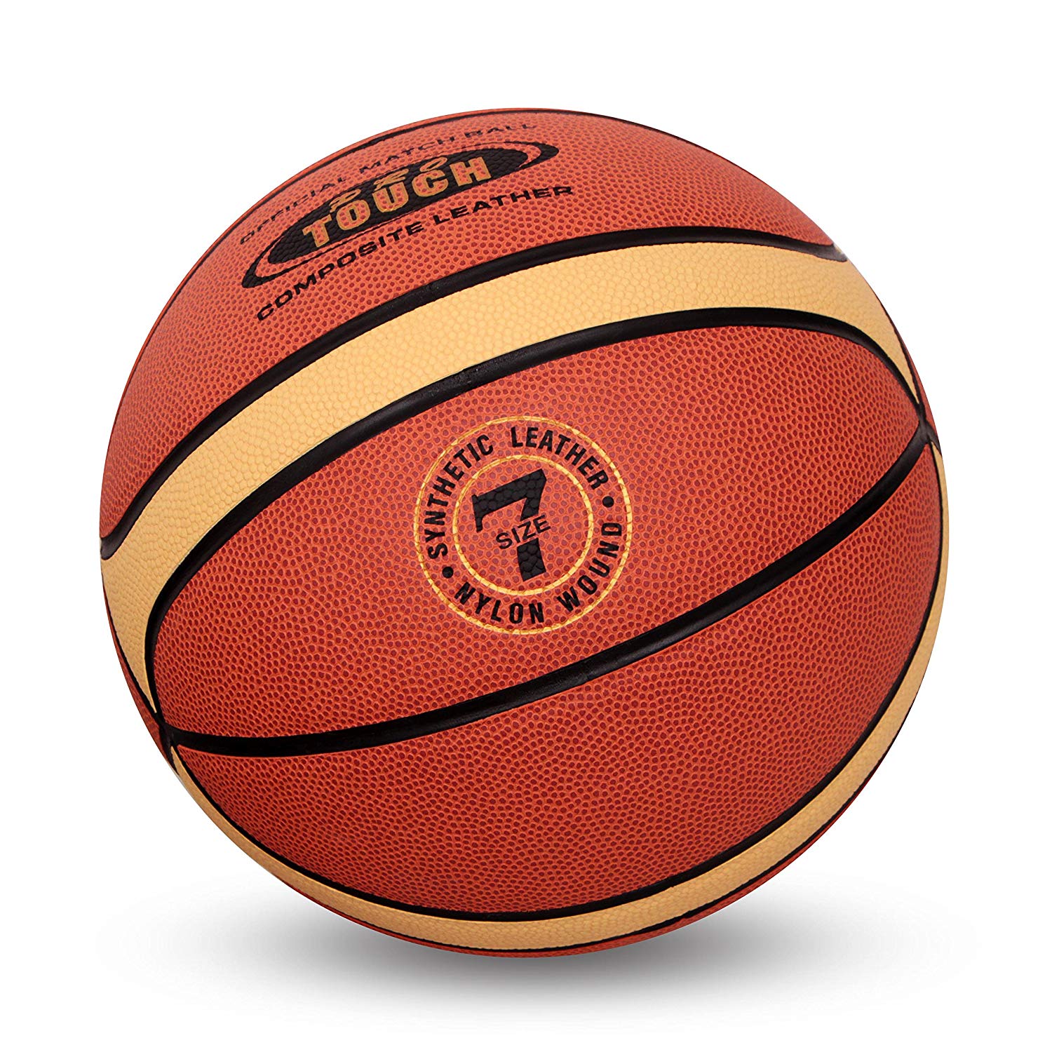 Nivia Pro Touch Leather Basketball, Size 7 (Orange) - Best Price online Prokicksports.com