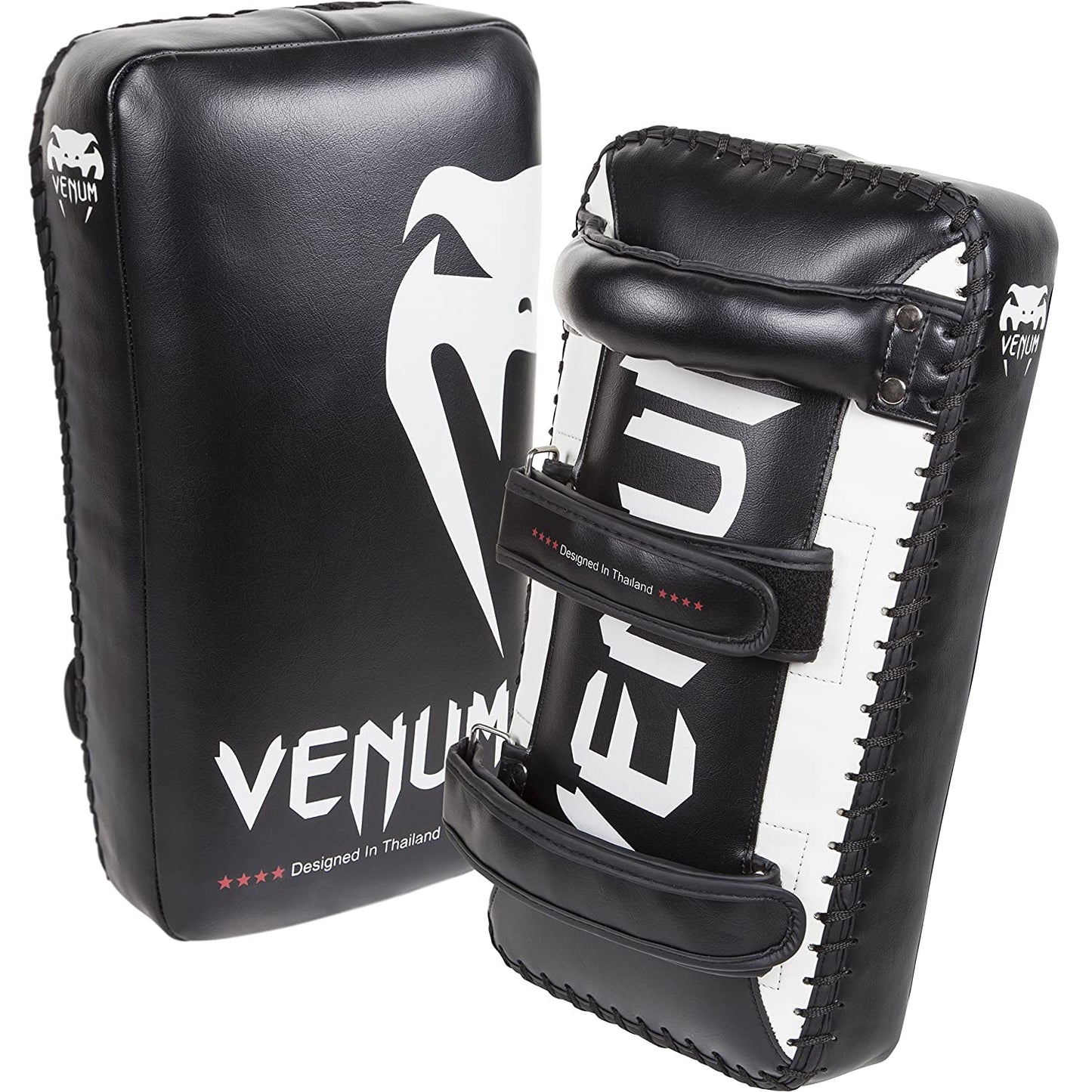 Venum Giant Kick Pads (Pair) - Black/Ice - Best Price online Prokicksports.com