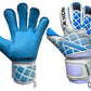 Kobo Hybrid Goal Keeper Glove, White Blue - Best Price online Prokicksports.com