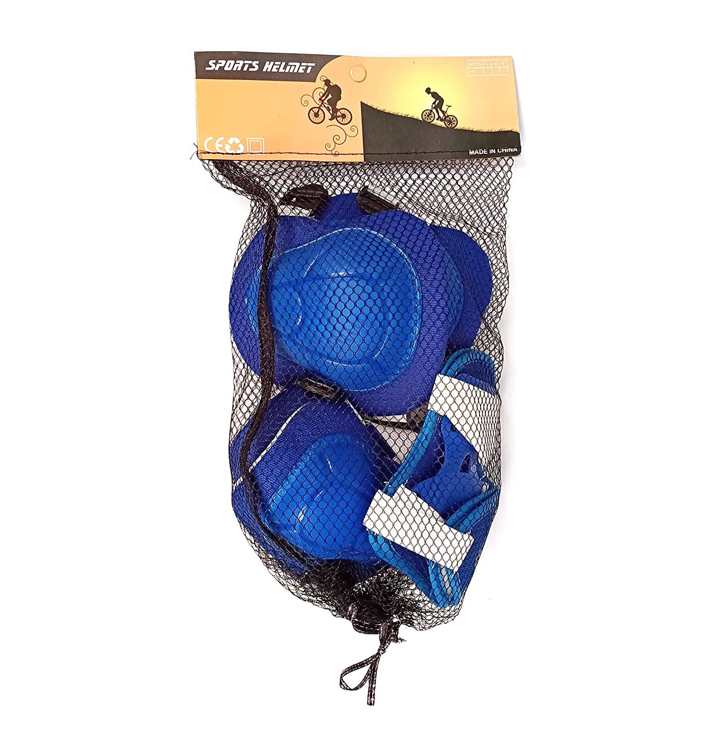 Prokick Protective Set - 2pcs knee pad, 2pcs elbow pad, 2pcs wrist pad, Blue - Best Price online Prokicksports.com