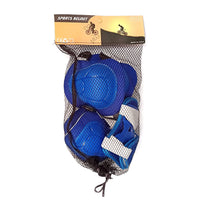Prokick Protective Set - 2pcs knee pad, 2pcs elbow pad, 2pcs wrist pad, Blue - Best Price online Prokicksports.com