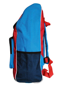 Prokick Sports Carrier Multi Utility Sports Bag - Ideal for kids (Red/Sky Blue) - Best Price online Prokicksports.com