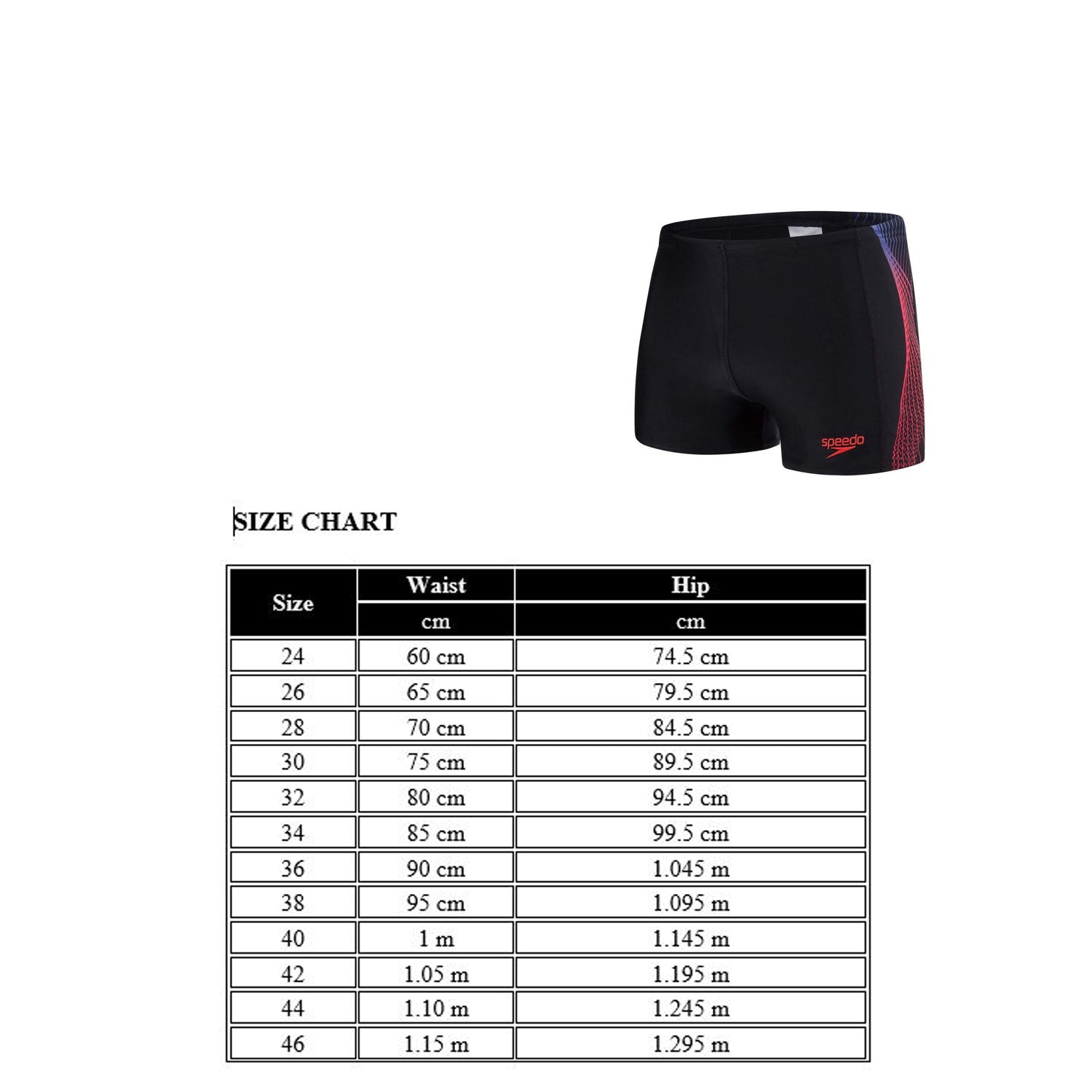 Speedo Male Swimwear Boom Splice Aquashort (Black/White/Lava Red) - Best Price online Prokicksports.com