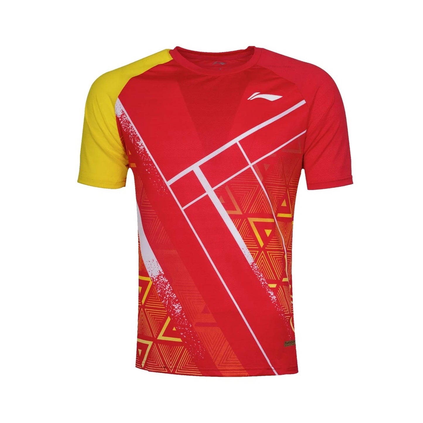 Li-Ning ATSSA01 Round Neck Badminton Tshirt, Red - Best Price online Prokicksports.com