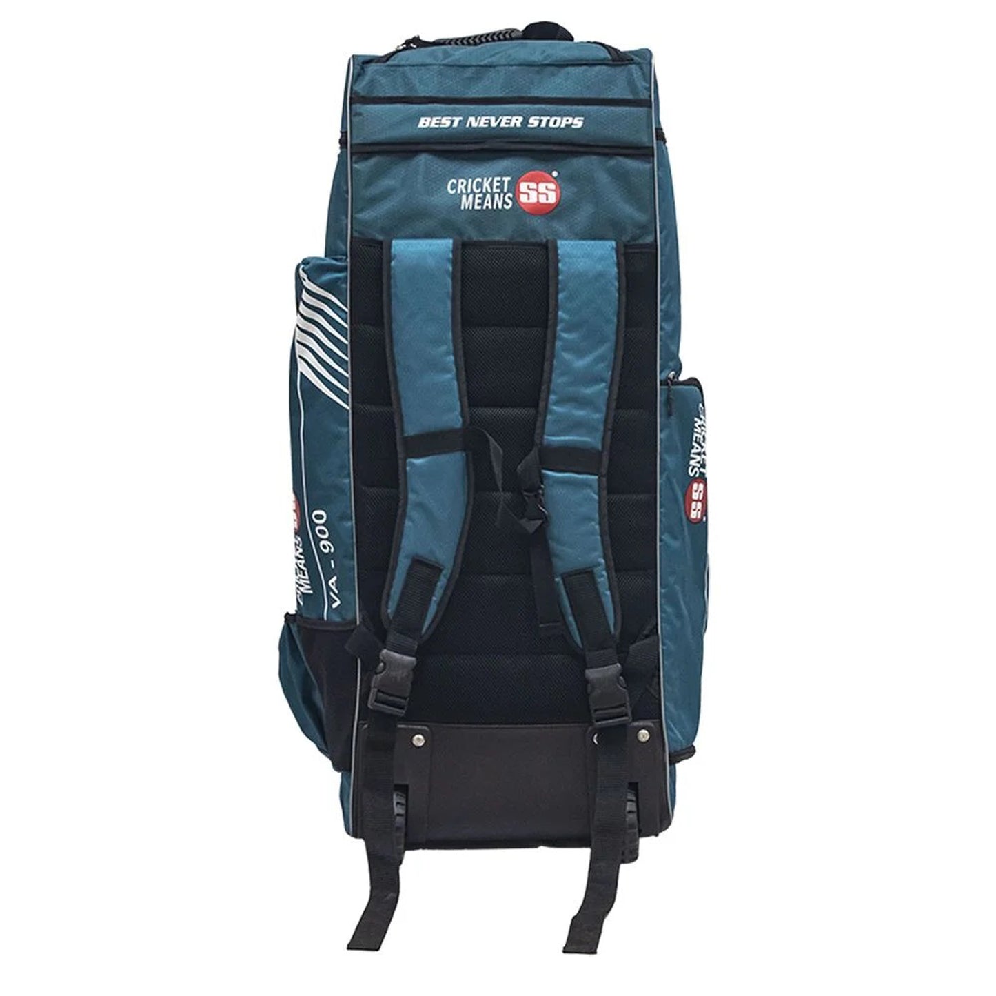 SS VA900 Duffle Cricket Kit Bag (Size-39" X 16" X 15") , Black/Cyan - Best Price online Prokicksports.com