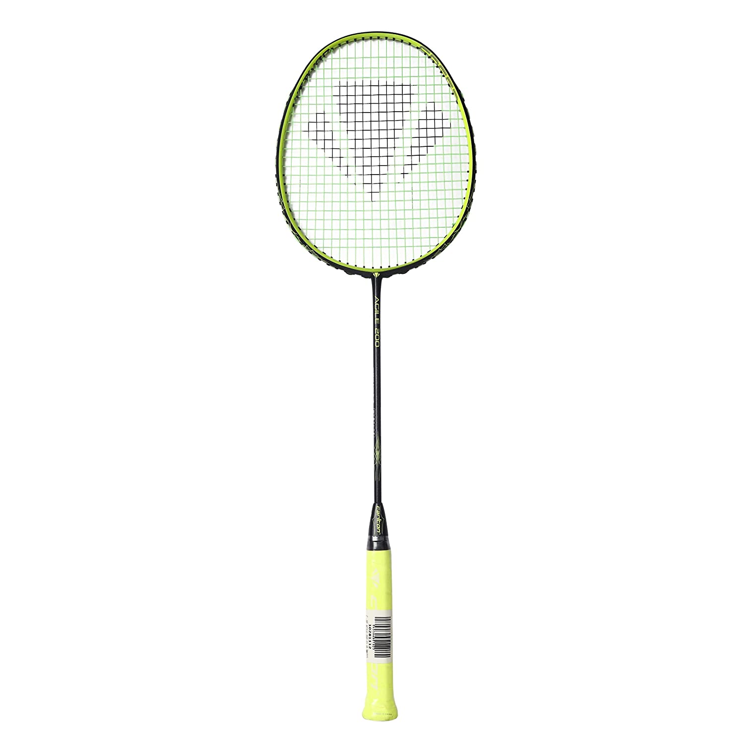 Carlon Agile 200 Strung Badminton Racquet, Black/Lime - Best Price online Prokicksports.com