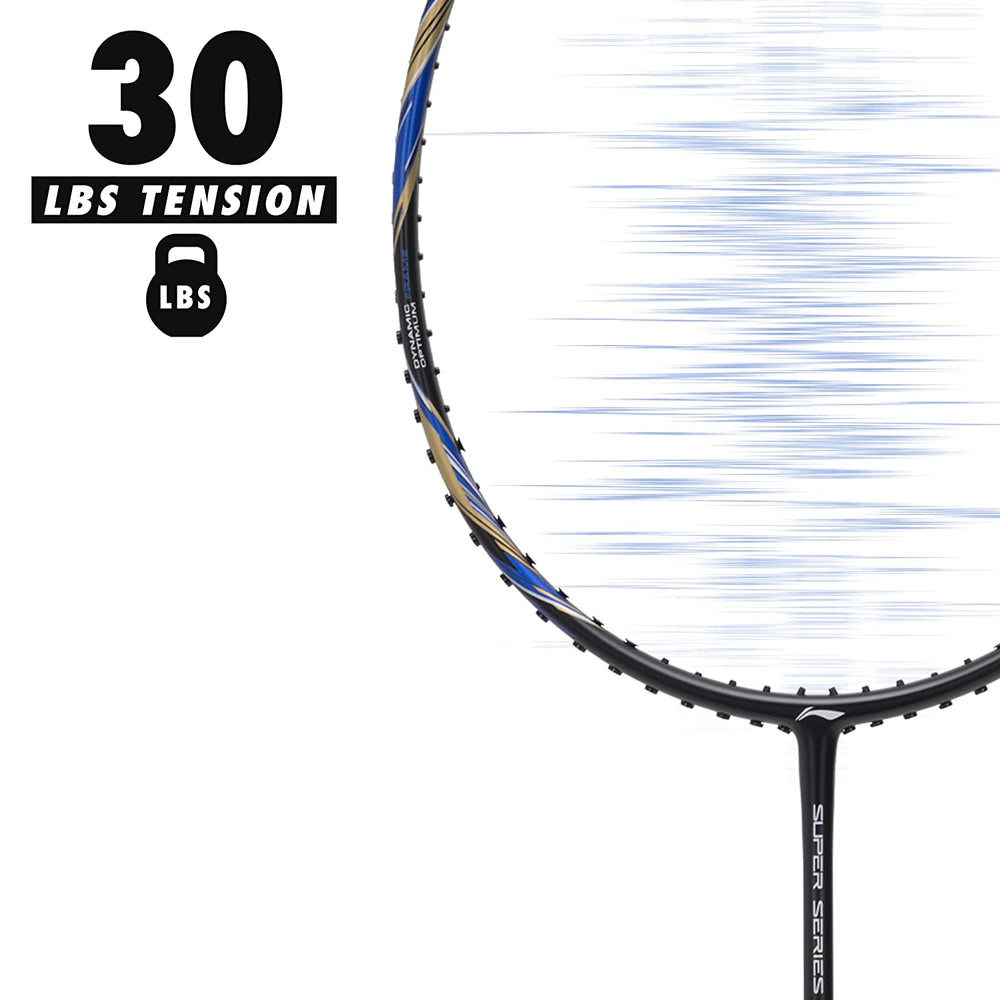 Li-Ning Super Series SS900 Strung Badminton Racquet - Black/Blue - Best Price online Prokicksports.com