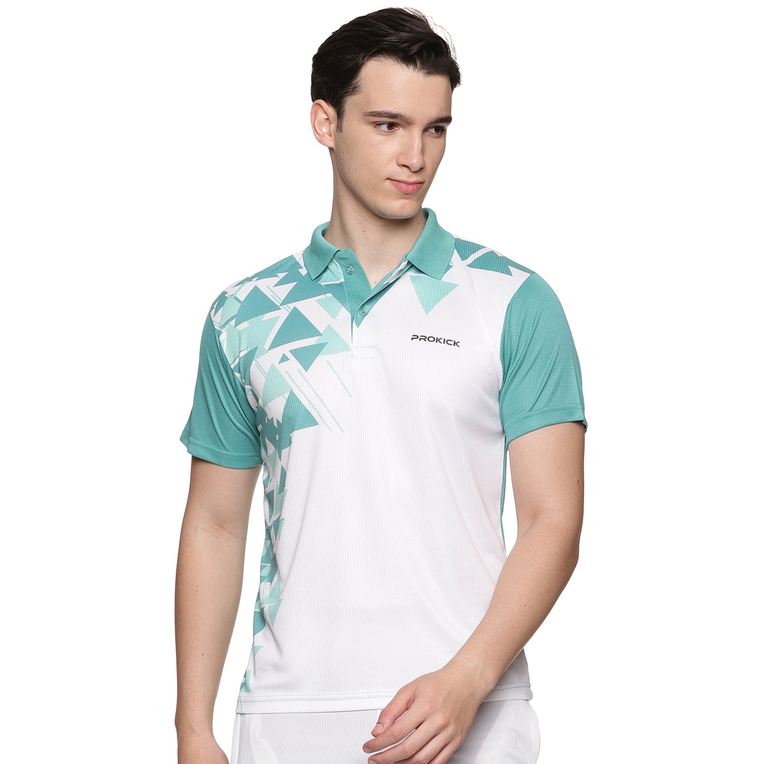 Prokick Sublimation Polo Neck Half Sleeves Badminton T-Shirt