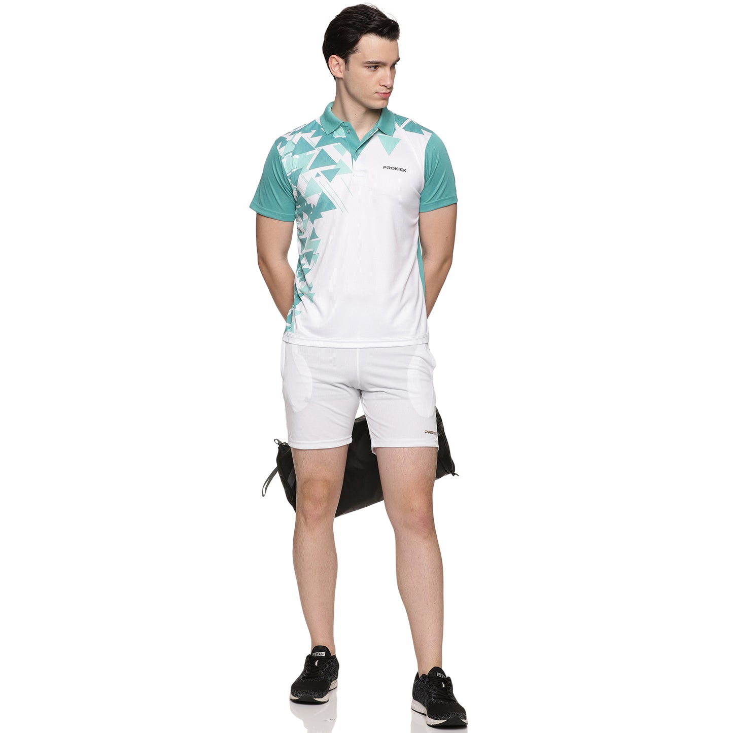 Prokick Sublimation Polo Neck Half Sleeves Badminton T-Shirt - Best Price online Prokicksports.com