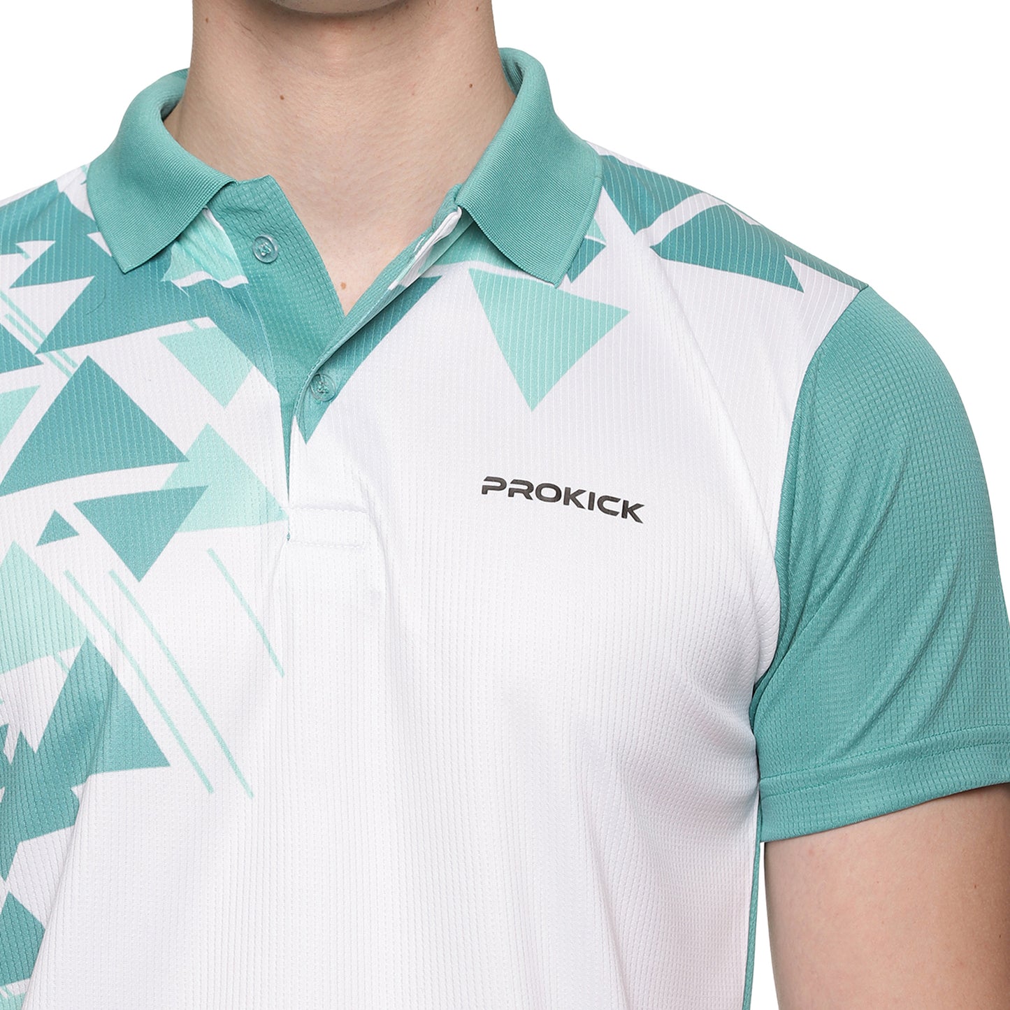 Prokick Sublimation Polo Neck Half Sleeves Badminton T-Shirt - Best Price online Prokicksports.com