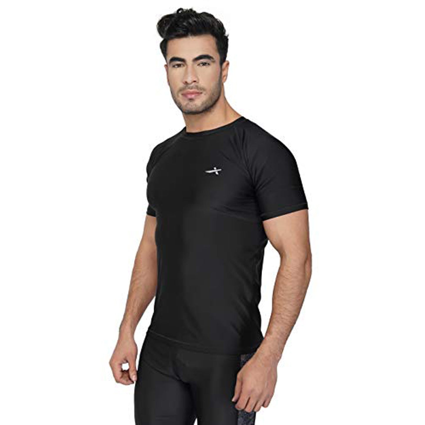 Vector X VTD-021 Men's Skin Fit T-Shirt , Black - Best Price online Prokicksports.com