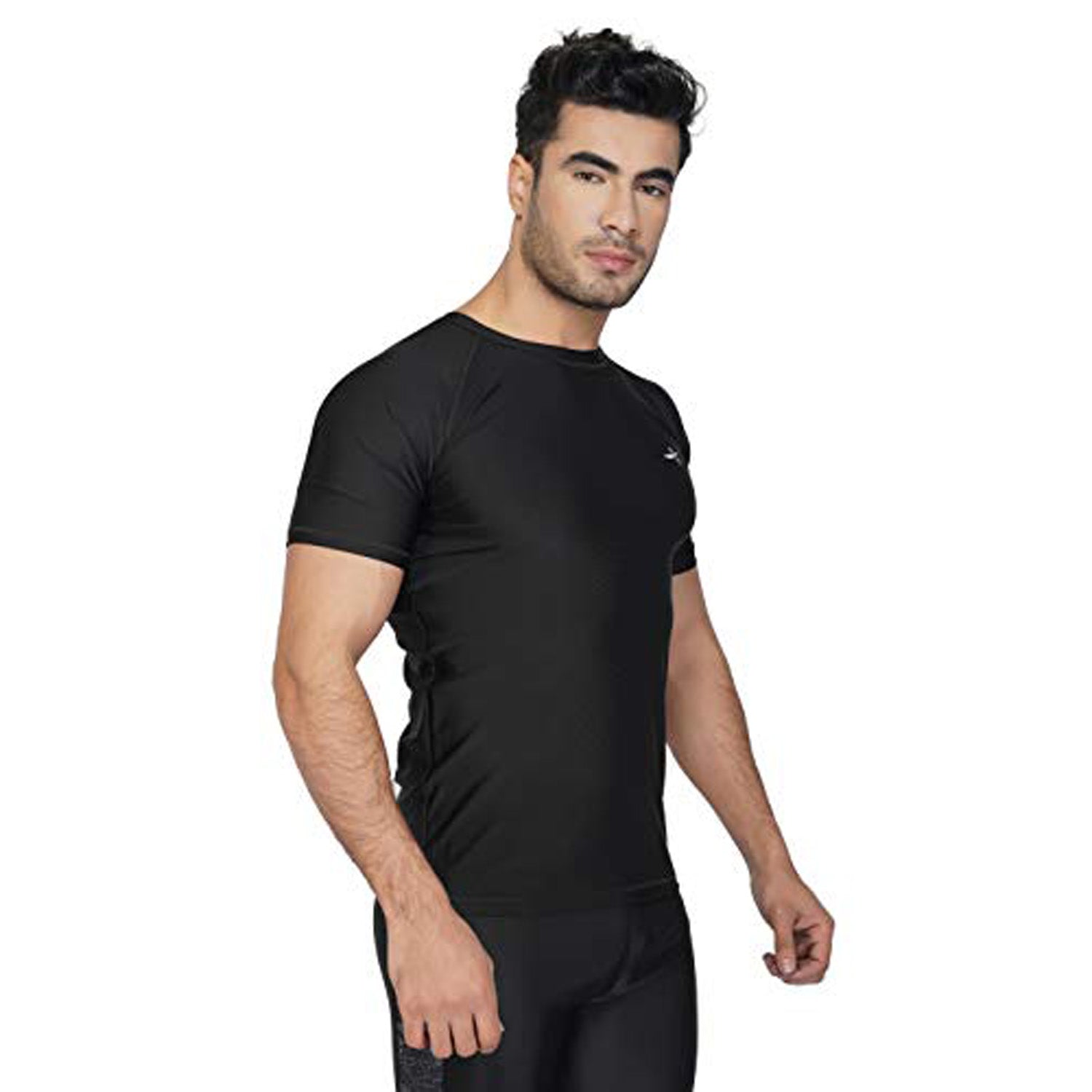 Vector X VTD-021 Men's Skin Fit T-Shirt , Black - Best Price online Prokicksports.com