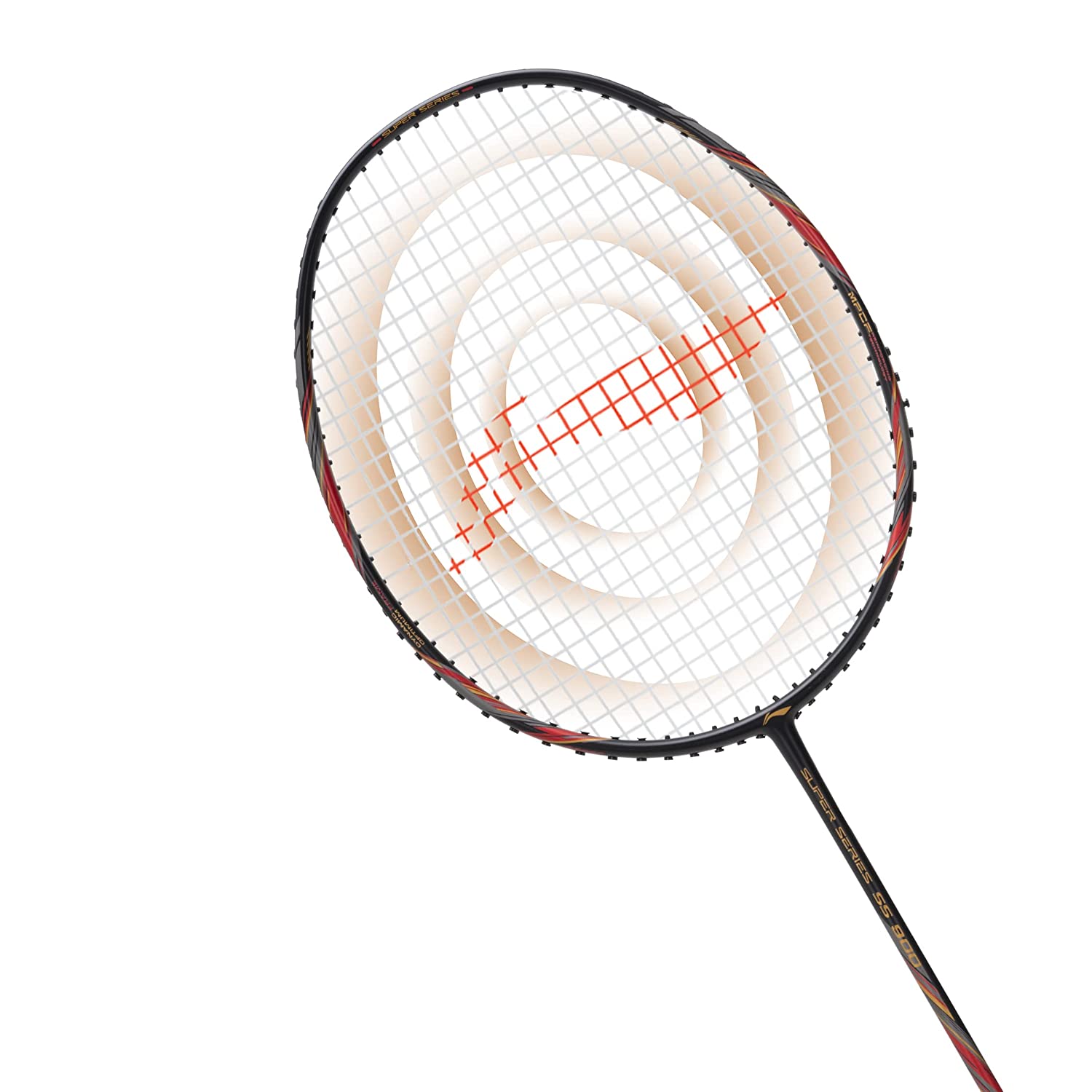 Li-Ning Super Series SS900 Strung Badminton Racquet - Black/Red - Best Price online Prokicksports.com
