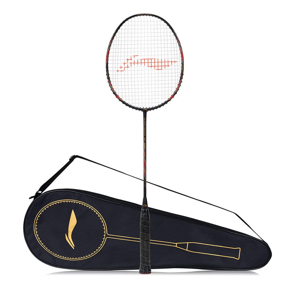 Li-Ning Super Series SS900 Strung Badminton Racquet - Black/Red