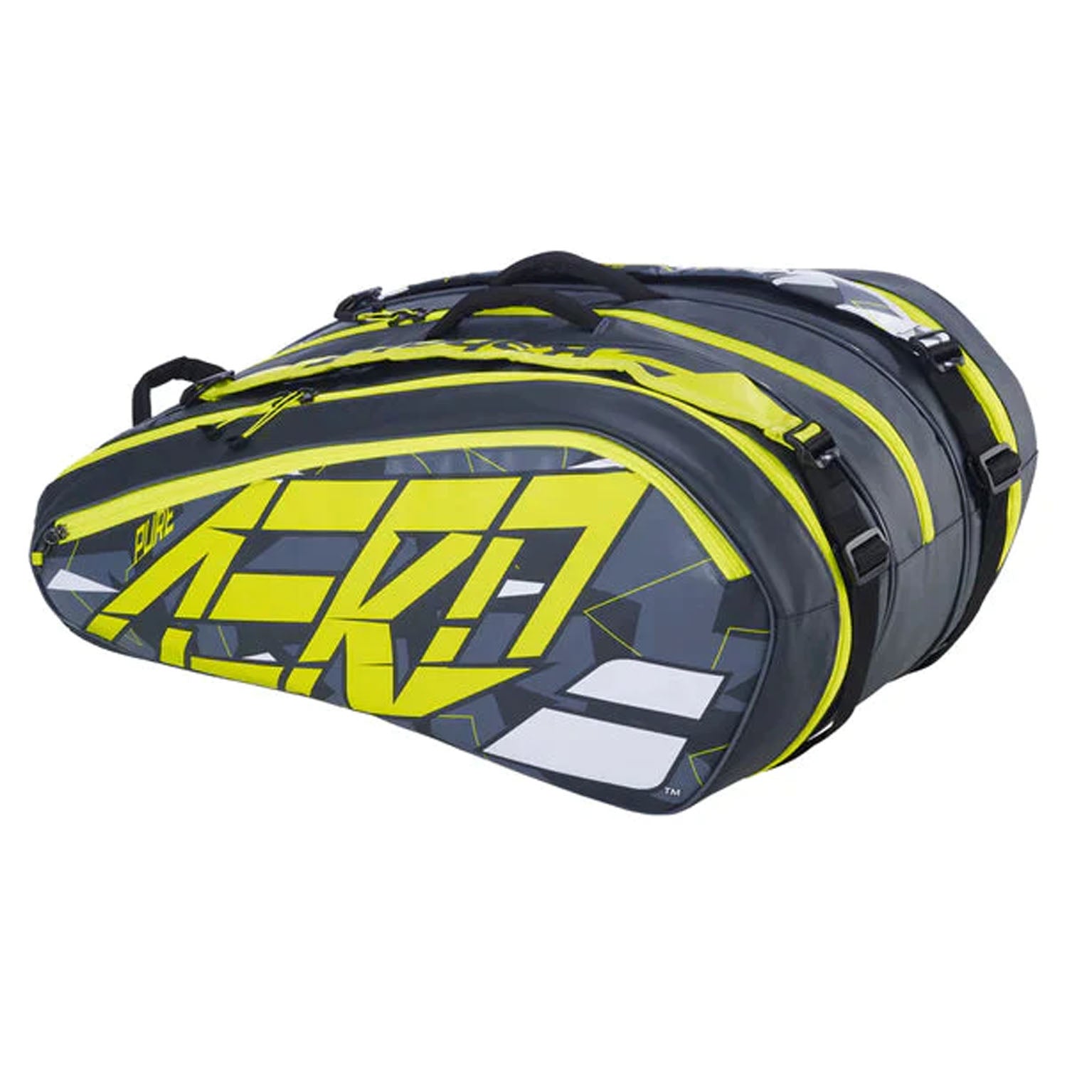 Babolat 751221 370 RHX 12 Pure Aero Rafa Tennis Bag Grey Yellow