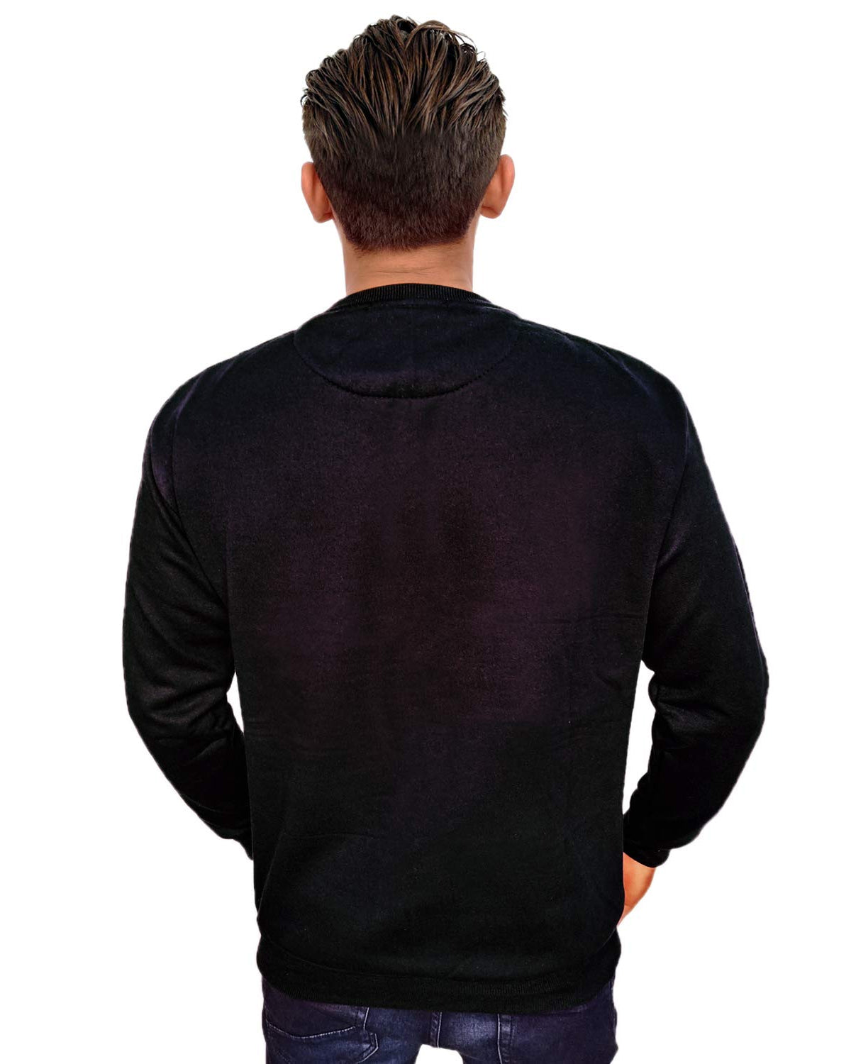 Prokick Men's Round Neck Sweatshirt - Black - Best Price online Prokicksports.com