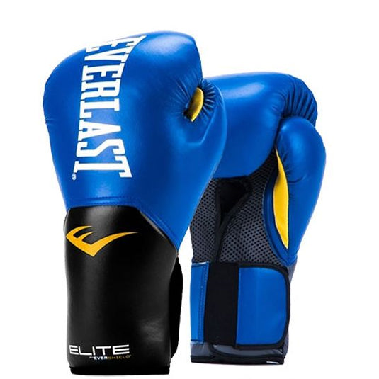 Everlast Leather Training Boxing Gloves, Medium (Blue) - Best Price online Prokicksports.com