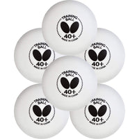 Butterfly Trinning 40 Plus Table Tennis Balls, Pack Of 6 - White - Best Price online Prokicksports.com