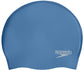 Speedo Molded Silicone Cap For Unisex-Adult (Size: 1Sz,Color: Blue/Silver) - Best Price online Prokicksports.com