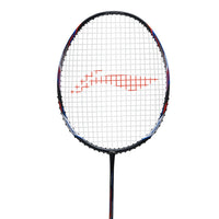 Li-Ning Tectonic 3 R-Series Strung Badminton Racket, Charcoal/Blue/Orange (4UIG6) - Best Price online Prokicksports.com