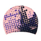 Speedo Printed Long Hair Cap For Unisex-Adult (Size: 1Sz,Color: Pink/Navy) - Best Price online Prokicksports.com