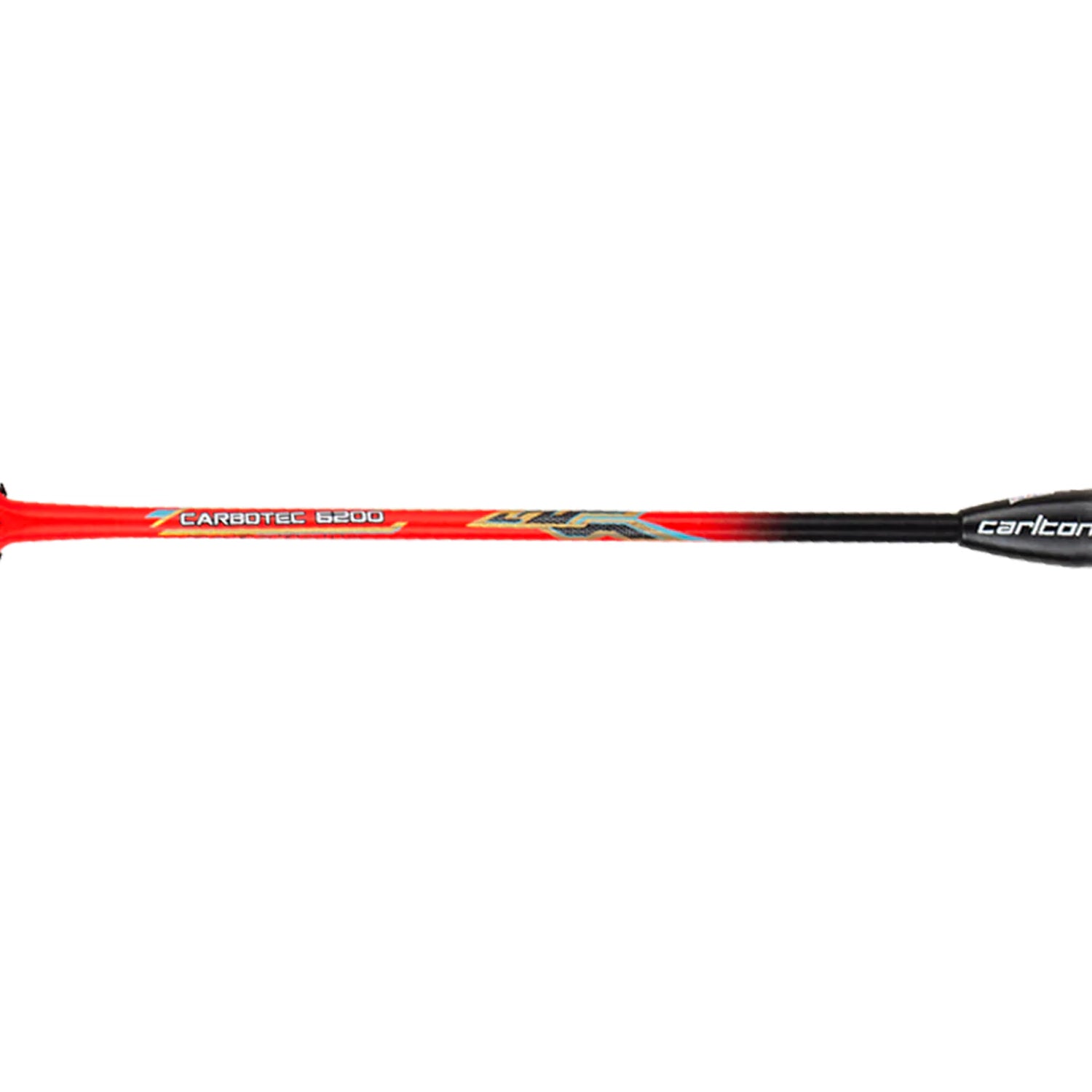 Carlton Carbotec 6200 Strung Badminton Racquet, G6- Orangish Red /Black - Best Price online Prokicksports.com
