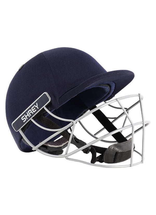 Shrey Classic Steel Cricket Helmet, Navy
