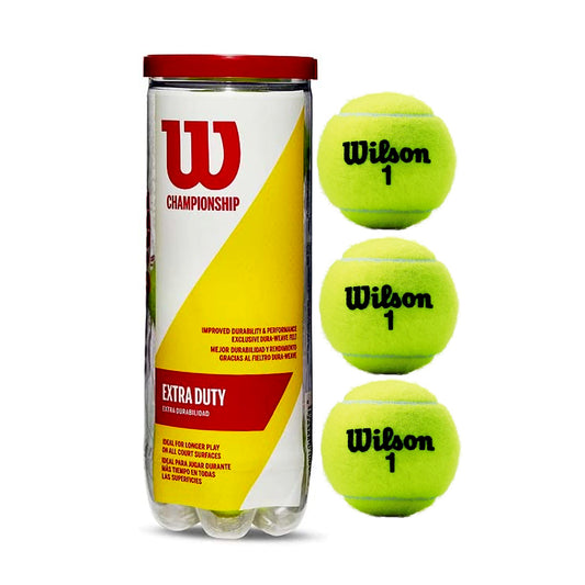 Wilson Championship Extra Duty Tennis Balls Can, 1 Can - Yellow - Best Price online Prokicksports.com