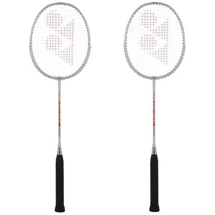 Yonex GR 303 I Badminton Rackets Set of 2 - Silver - Best Price online Prokicksports.com