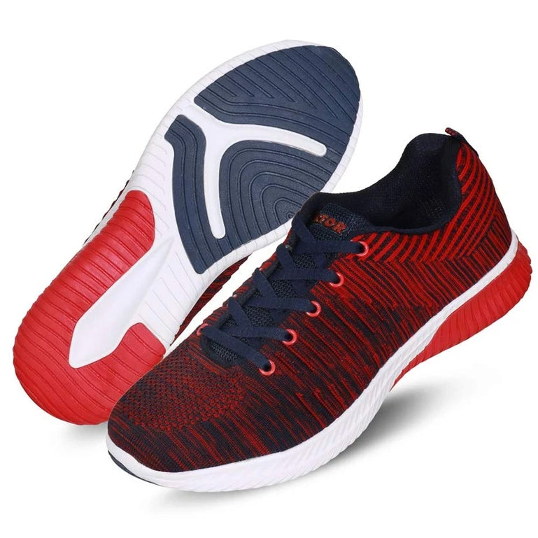 Vector X RS-5050 Jogging Shoes (Red-Navy) - Best Price online Prokicksports.com