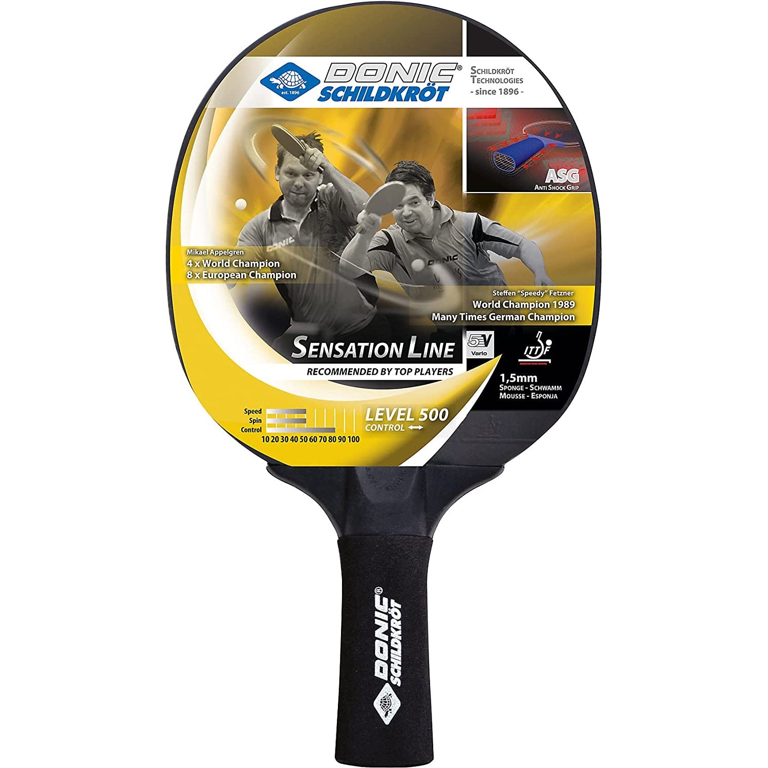 Donic Sensation 500 Table Tennis Bat with Cover - Best Price online Prokicksports.com