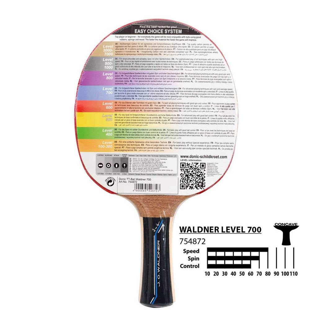 Donic Waldner 700 Table Tennis Bat with Cover - Best Price online Prokicksports.com