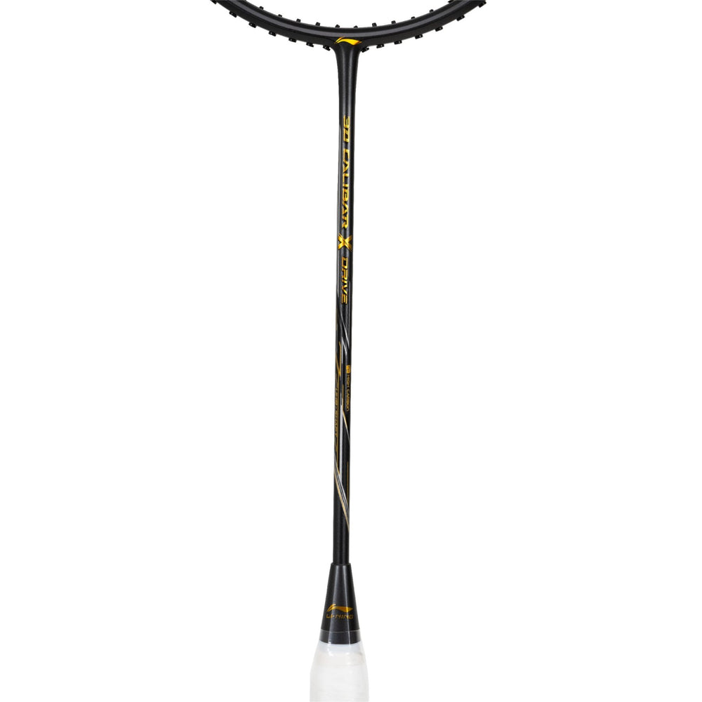 Li-Ning 3D Calibar X Drive Unstrung Badminton Racquet – G6, 82g, Dark Grey/Gold | Lightweight Head-Heavy Racquet for Advanced Players | Power, Speed & Control - Best Price online Prokicksports.com