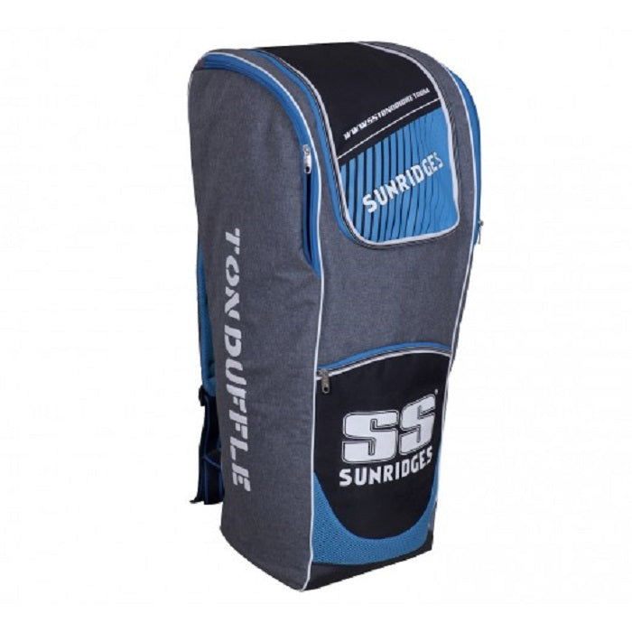 SS Ton Eco Duffle Cricket Kit Bag - Black/Blue - Best Price online Prokicksports.com