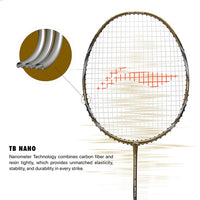 Li-Ning Super Series SS900 Strung Badminton Racquet - Olive Gold/Grey - Best Price online Prokicksports.com